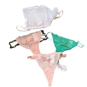 We Are HAH Zodiac Virgo Thong Panty 3-Pack by Free People Revolve, One Size (OS)